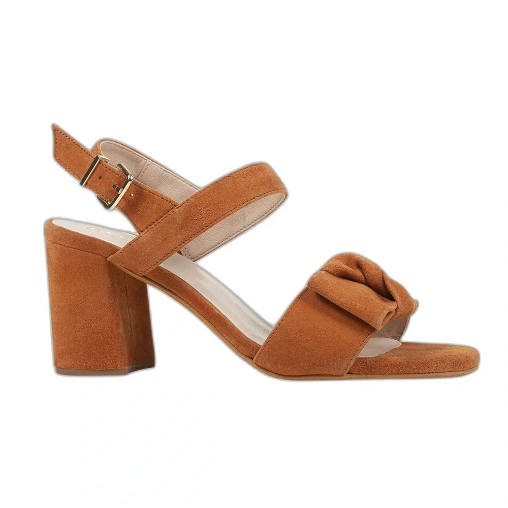 Geox Boho Platform Suede Block Heel Cross Strap Sandals Womens Size 40 NEW